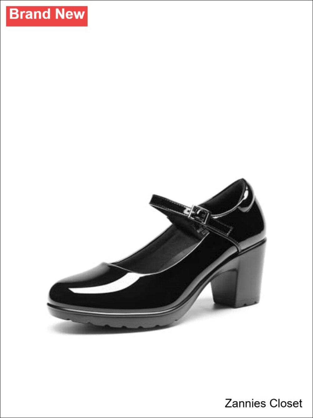 ✨ DREAM PAIRS Women's Mary Jane Arch Support Heels Faux Leather Block Heel Pumps